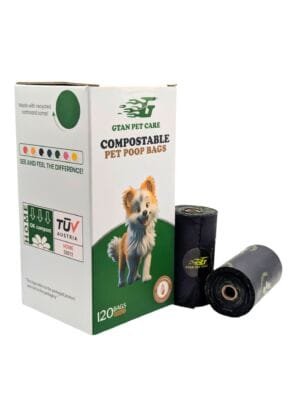 Compostable Heavy Duty Dog Poop Bags 8 Rolls